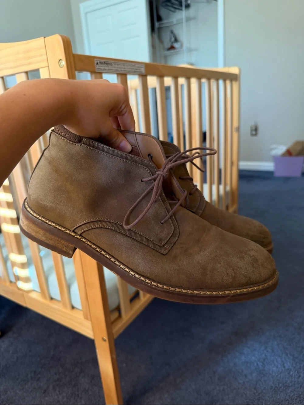 Seven7 Men's Brown Suede Chukka Boots